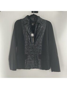 Renuar Women’s Newest Tags Size Small Black Jacket With Snaps And Hood 004
